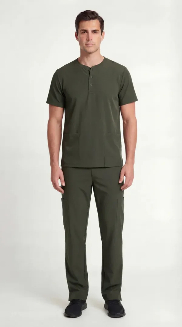 Men's Action Elite Henley Scrub