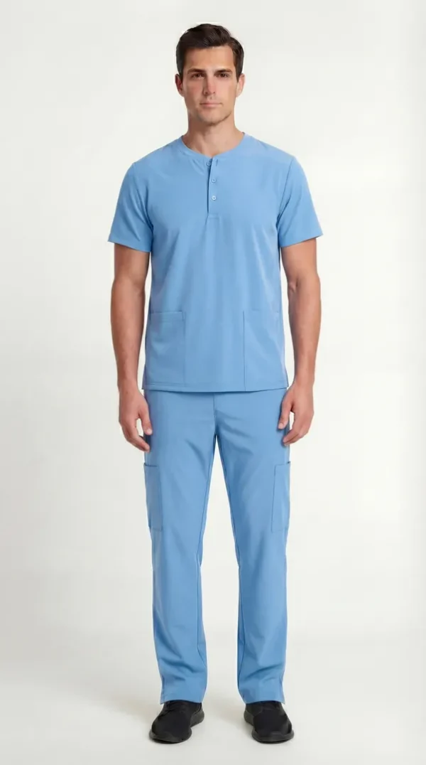 Men's Action Elite Henley Scrub