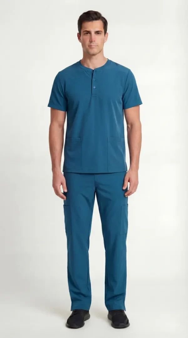 Men's Action Elite Henley Scrub
